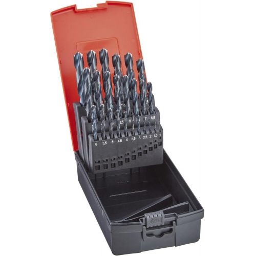 Jgo broca espiral DIN338 HSS rectificado superf. al vapor tipo N forma C FORMAT 1074