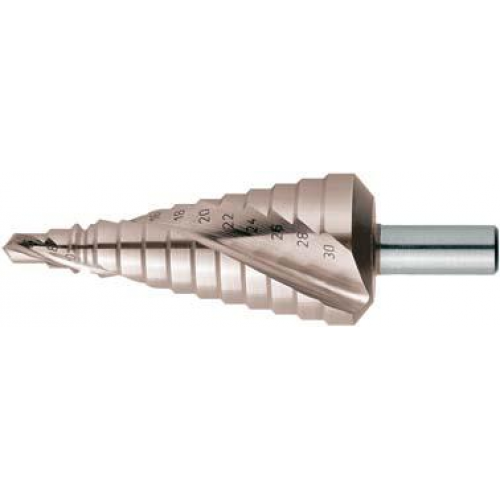 Broca escalon. HSS Ranura espiral cuádruple EXACT 1343
