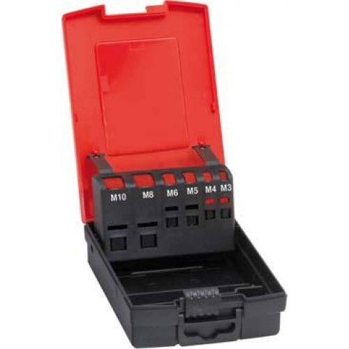 Caja de plastico, vacia para tamaños M3-M10 FORMAT  1400