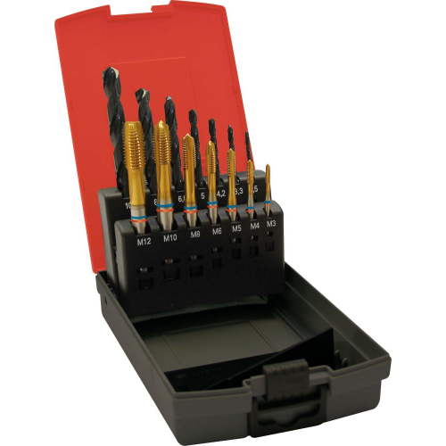 Machos roscar a maquina, juego TANDEM DIN371 HSSE- PM TiN tipo N 6G forma B  1663