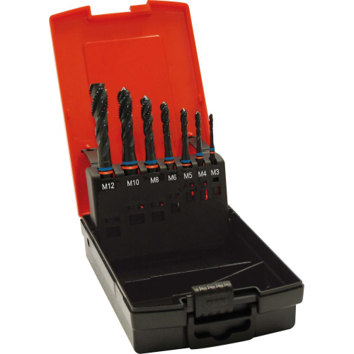 Machos roscar a maquina, jgo TANDEM DIN376 HSSE vaporizada tipo N 6H agjo ciego  1665