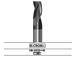 Fresa frontal, 3 labios - Corte al centro N34N.37