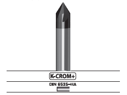 Fresa para chaflanar 60° C406.67