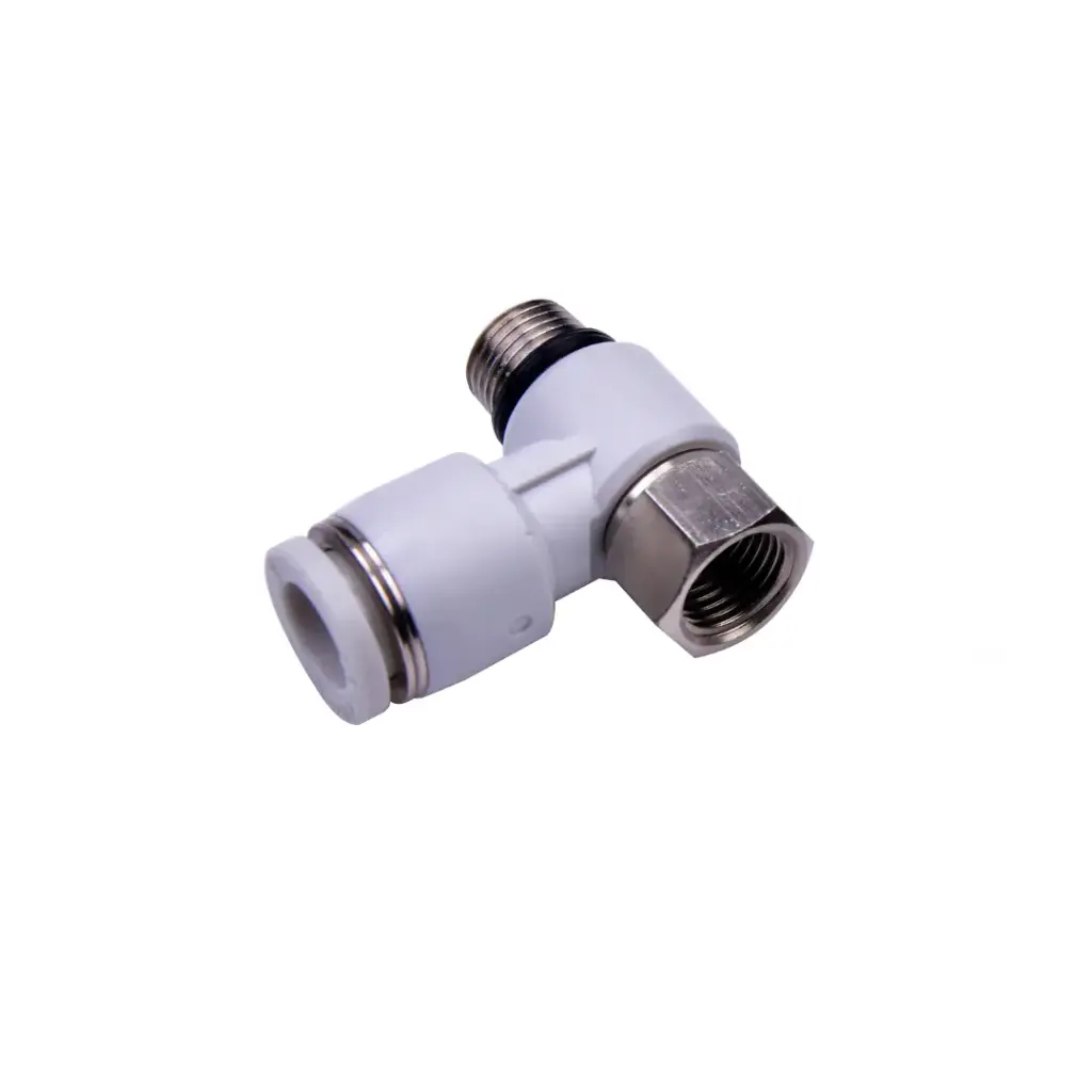 Banjo Orientable Macho-Hembra Cilindrico Gris