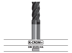 Fresa frontal de desbaste, 4-6 labios - Corte al centro 3206.67