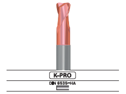Fresa frontal tórica 2 labios - Corte al centro 3400.42