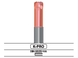 Fresa frontal alto avance, 2-4 labios 3502.52