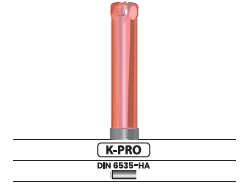 Fresa frontal alto avance, 2-4 labios, larga 3504.52