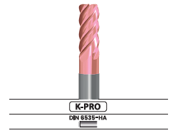 Fresa frontal, 5 labios, con hélice variable - Corte al centro 3541.62