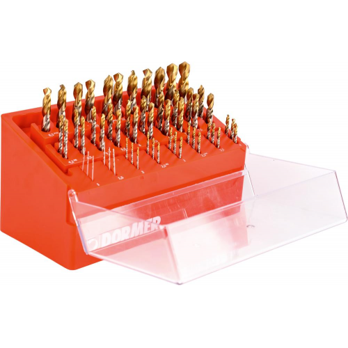 DrillboyXL 55 piezas con brocas HSS A002 Dormer 1036