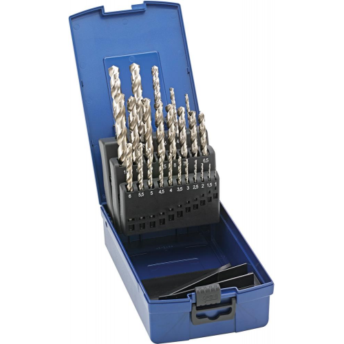 Jgo broca espiral DIN338 HSSE rectificada tipo N FORTIS 1077