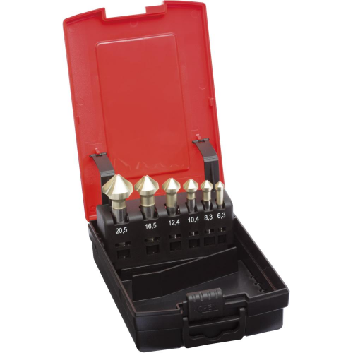 Jgo avellanadores conicos DUO DIN335 HSSE forma C vastago 3 superficies 90 FORMAT GT 1391