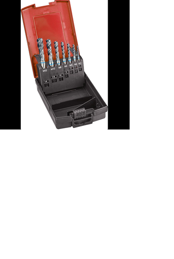 Machos roscar a maquina, juego HSSE vaporizada TiALN INOX 6H agujero pasante FORMAT GT 1633