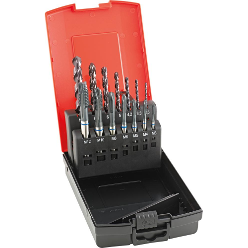 Jg mach rosc maq ag pasan tipo INOX incl. brocas sacanuc. FORMAT GT 1633