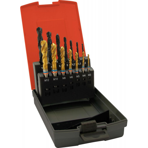 Machos roscar a maquina, juego TANDEM DIN376 TiN forma B FORMAT 1667