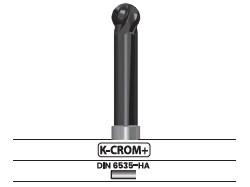 Fresa frontal punta esférica 240°, 4 labios, larga 3909.57