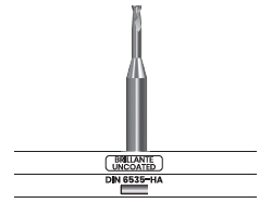 Microfresa frontal, 2 labios – Corte al centro 4201.40