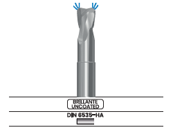 Fresa frontal tórica, 2 labios, con refrigeración interior - Corte al centro 4400.60...1