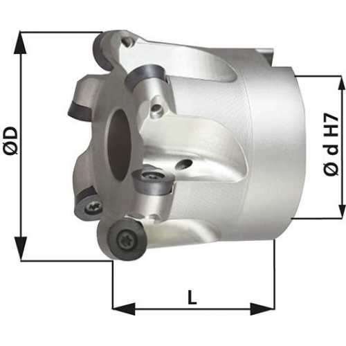 Fresa acoplable refrigeracion interna  para tipo RD  _ Serie: 2999