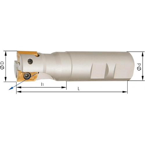 Fresa frontal 90 grados refrigeracion interna para APKT16  _ Serie: 2999