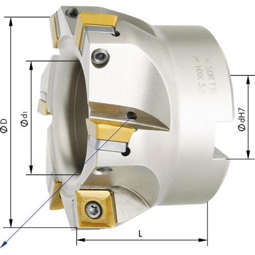 Portacuchillas ang. 90 refrigeracion interna para SDMT12  _ Serie: 2999