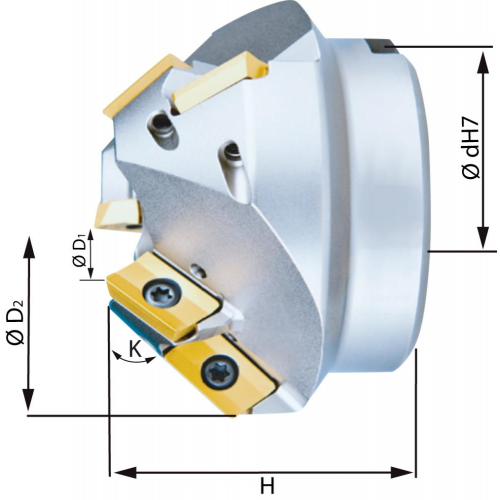 Fresa biselar para XPHT16   _ Serie: 2999
